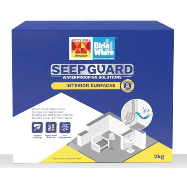 Birla White Seep Guard Wall Waterproofing Solutions for Interior Surfaces
