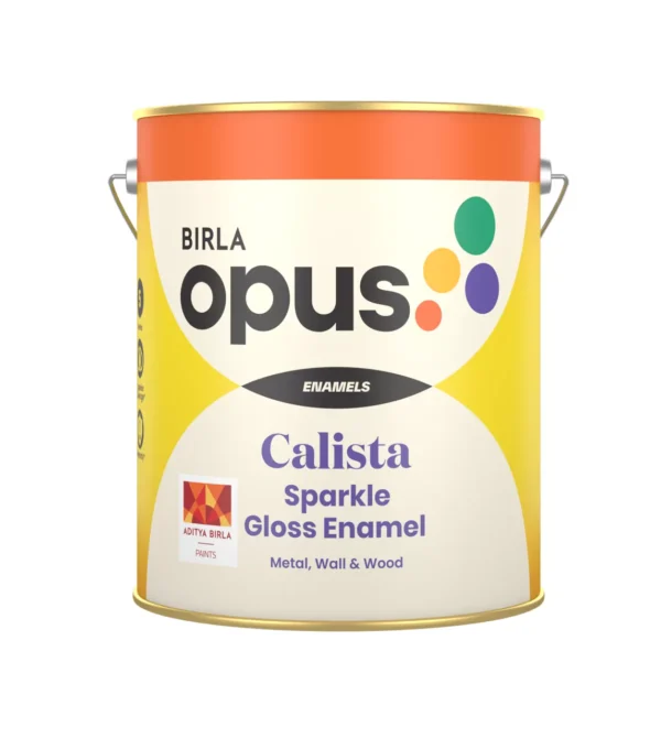 Birla Opus Calista Sparkle Gloss Enamel Paint 4 Ltr (Black)