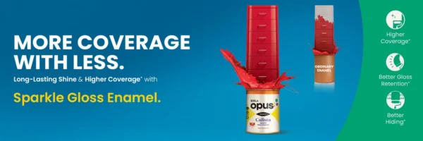 Birla Opus Calista Sparkle Gloss Enamel Paint 4 Ltr (Black)