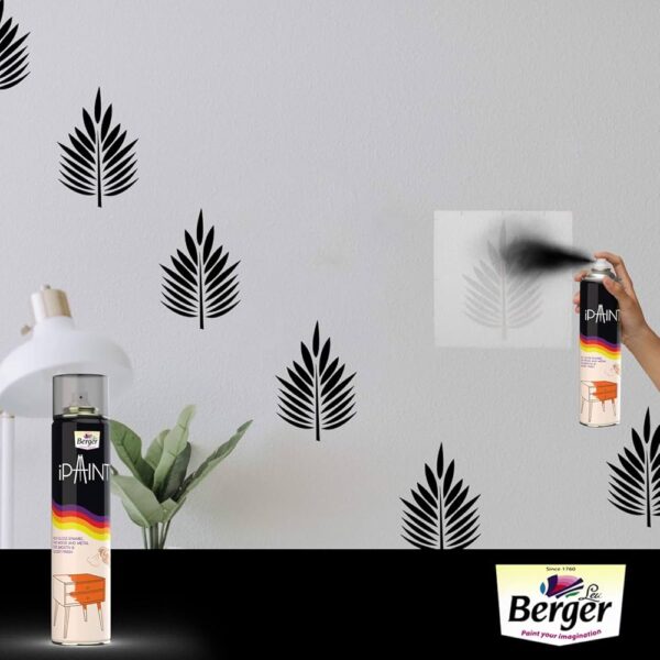 Berger Spray Paints, 400 ML (Matt Black)