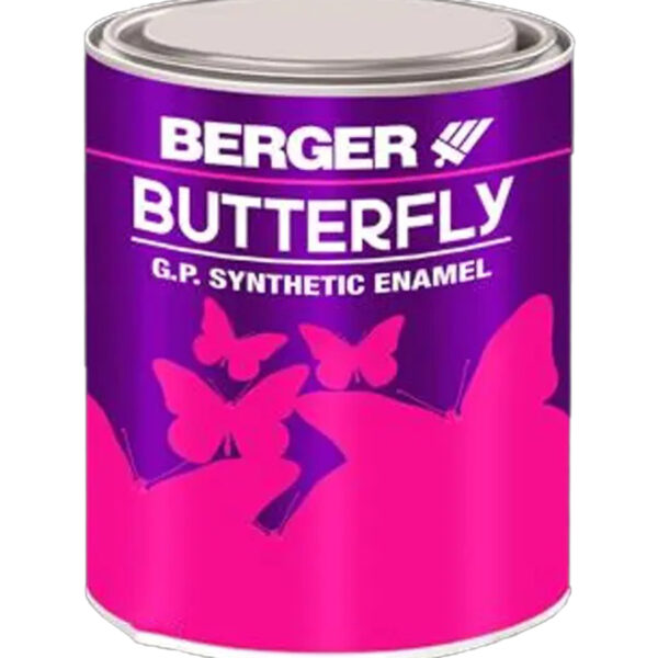 Berger Butterfly GP Synthetic Enamel Paint - 1 Ltr (Deep Orange)