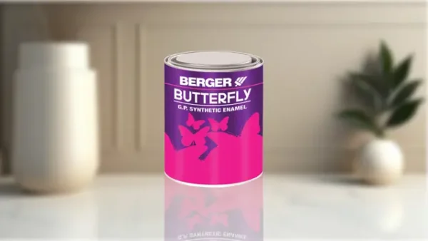 Berger Butterfly GP Synthetic Enamel Paint - 1 Ltr (Golden Yellow)